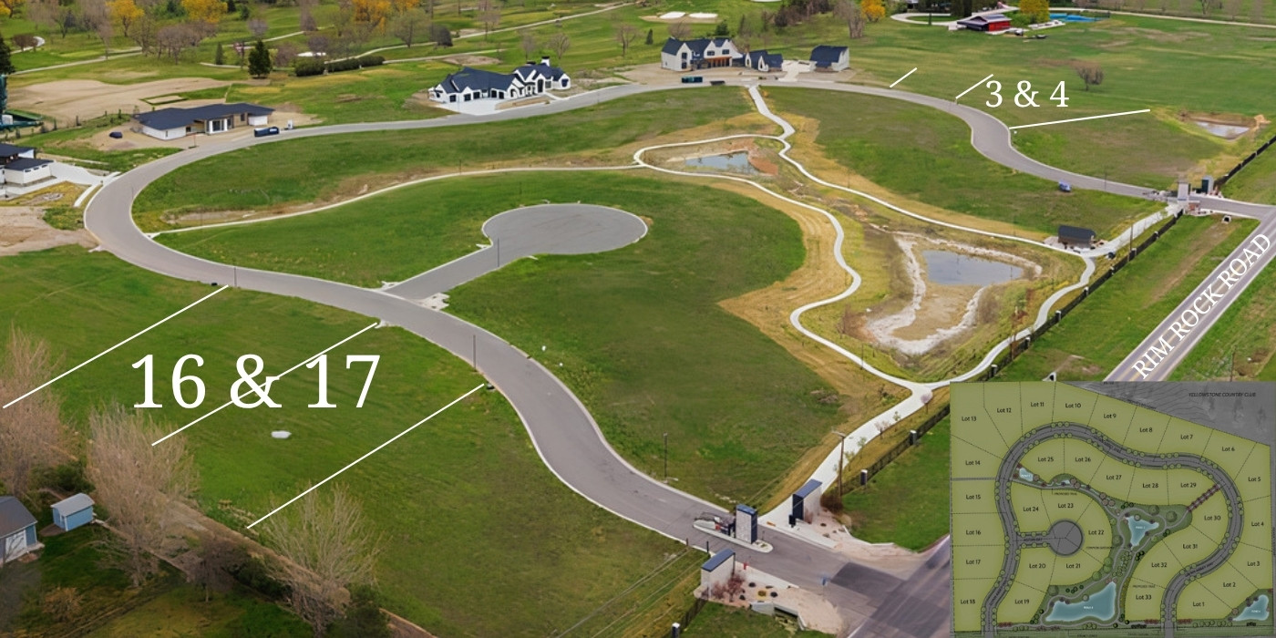 Premium home lots off RIM ROCK ROAD